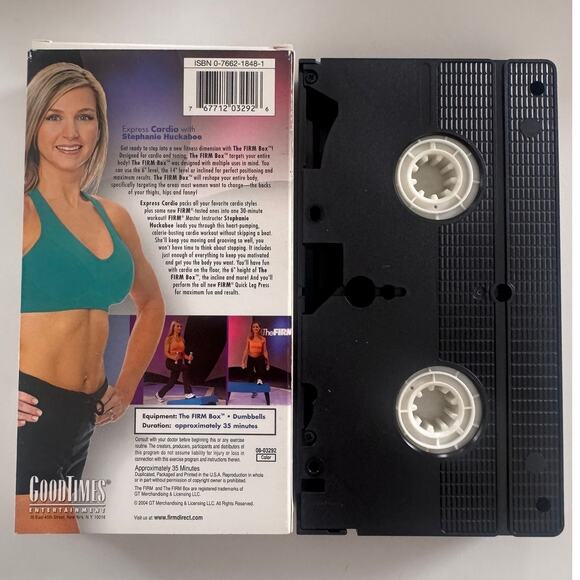 The Firm VHS Cassette Tape Express Cardio Stephanie Huckabee 30 Minutes - Picture 2 of 5